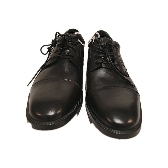 ROCKPORT size 13 Waterproof mens black leather cap toe oxford dress shoes vibram - Picture 3 of 10